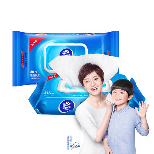 维达杀菌湿巾温和无香家庭装80片每包×3包1028 商品图2