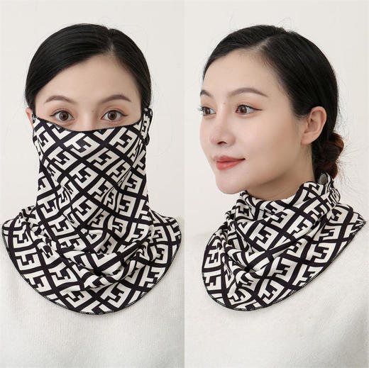 【买一送一围巾+帽子+面罩+发带四合一】防寒护脸一巾多用护颈头巾面罩时髦百搭3秒成型又薄又暖户外骑行保暖挂耳面罩面巾围脖 商品图4