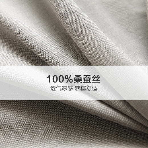 【2条装】金三塔100%桑蚕丝无缝男士内裤中腰平角裤真丝舒适透气内裤（私密物品不支持退换）  3NZM064 商品图5