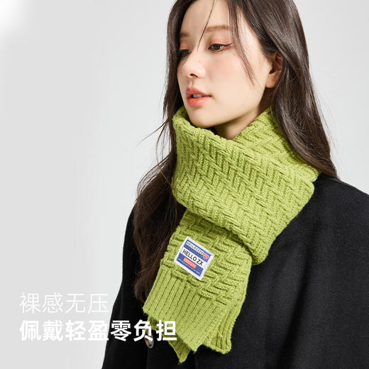 【赠护手霜】秋冬软糯气质围巾女 纯色百搭 保暖加厚围脖 网红ins风 经典永不过时 商品图4