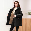 小个子中长女，冬季新款时尚加绒加厚派克服工装潮HR-WQ35859 商品缩略图3