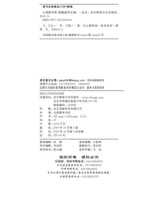 心理督导师 9787303265169 北京师范大学出版社 商品图3