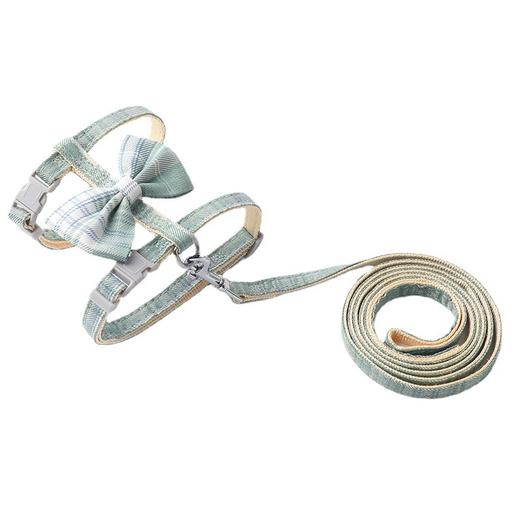 【新款蝴蝶背猫咪牵引绳！】新品蝴蝶结猫咪牵引带工字型胸背猫绳子外出防挣脱溜猫绳猫牵引绳 商品图4