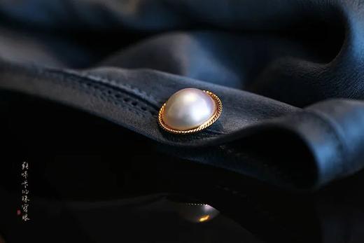 复古马贝珍珠耳钉 商品图7