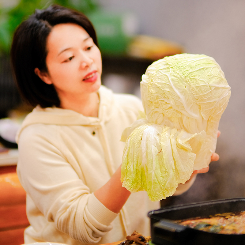 【新疆有机翠玉白菜】喝天山雪水长大 一年只一茬！汁白甘甜 纤维细 大自然的味道