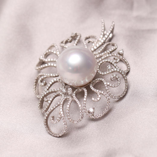 炫彩海南 金18K海水珍珠吊坠 16mm 104869 商品图2