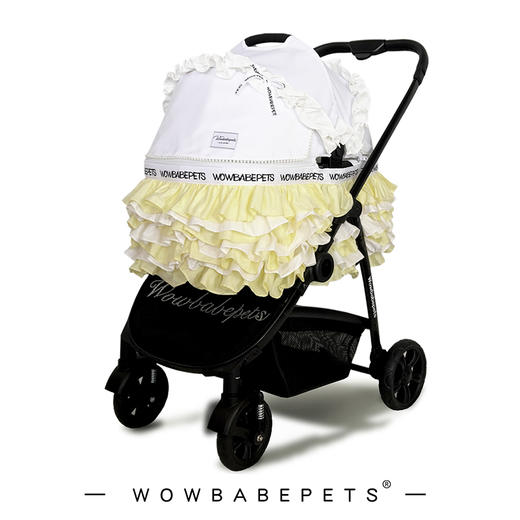 Wowbabepets云层里的星星中大型猫狗宠物推车轻便折叠外出便携 商品图0