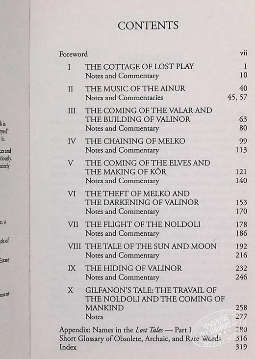 预售 【中商原版】失落的传说之一 中洲历史系列1 英文原版 The Book of Lost Tales Part 1 John Ronald Reuel Tolkien 托尔金 商品图5