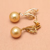 炫彩海南 金18K海水珍珠耳钉 12.5-13mm  63712 商品缩略图5