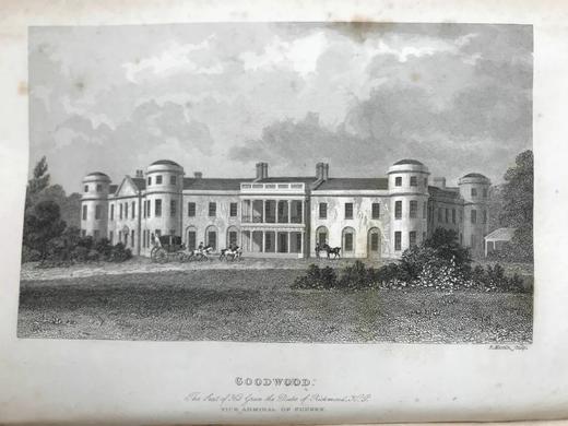 1833年 萨塞克斯海岸风物志 7幅版画插图 真皮脊精装18开 商品图11