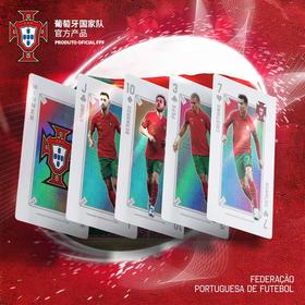 葡萄牙国家队官方商品丨C罗周边珍藏镭射扑克牌游戏2022世界杯
