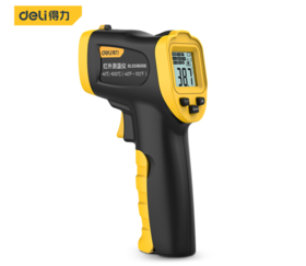 得力DL333600B红外测温仪-40℃~600℃(黄)