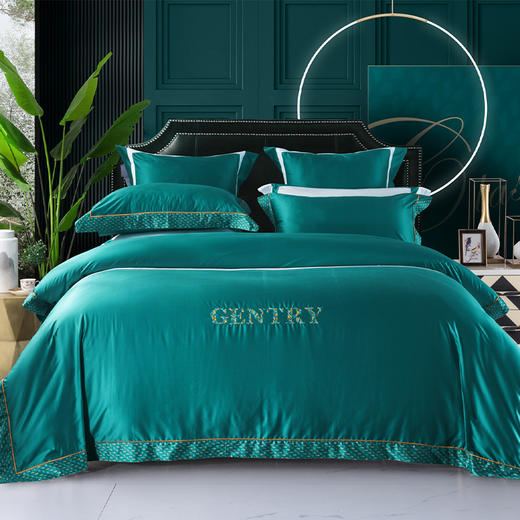 多喜爱 100S全棉云锦缎床上用品四件套 布兰卡里cs 商品图0