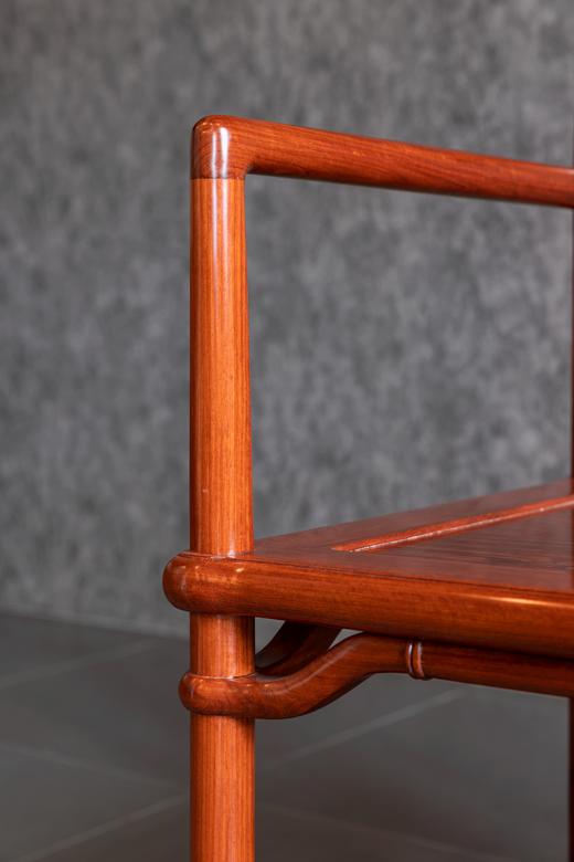 红桥红  家具严选  缅甸花梨（大果紫檀）【 88 圆包圆带屉方桌 五件套 】 商品图8