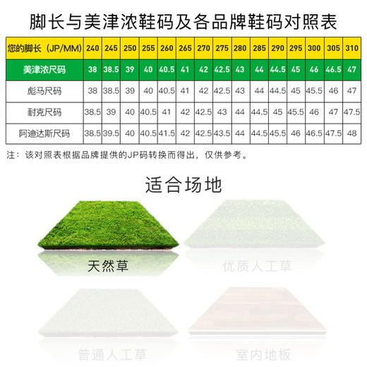 Mizuno/美津浓MORELIA II JAPAN高端日产MD长钉袋鼠皮成人足球鞋男P1GA230125 商品图3