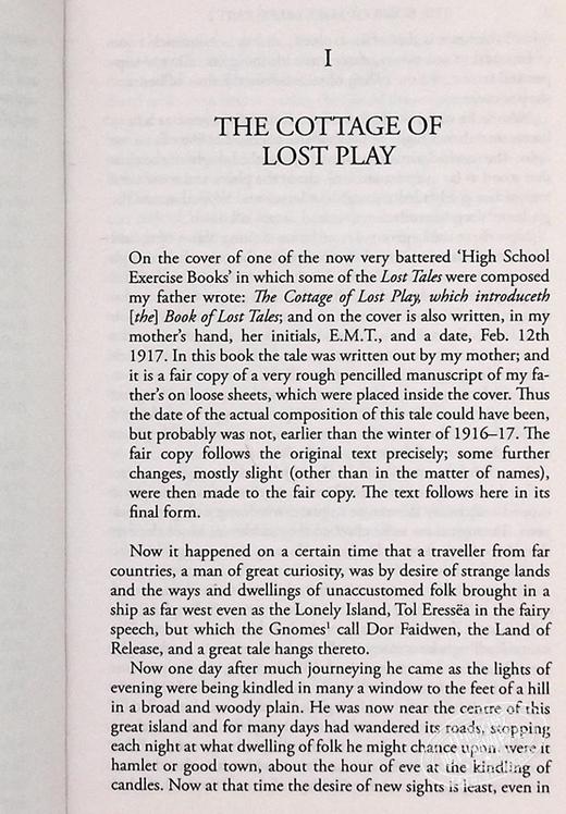预售 【中商原版】失落的传说之一 中洲历史系列1 英文原版 The Book of Lost Tales Part 1 John Ronald Reuel Tolkien 托尔金 商品图6