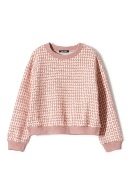 LNNNS 粉色千鸟格减龄套装 8459 商品图5