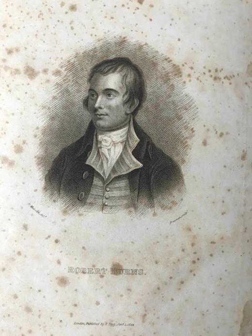 1824年 彭斯诗集 含传记 1幅肖像插图 真皮精装32开 商品图2