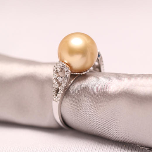 金18K海水珍珠戒指 12.5-13mm 102288 商品图1