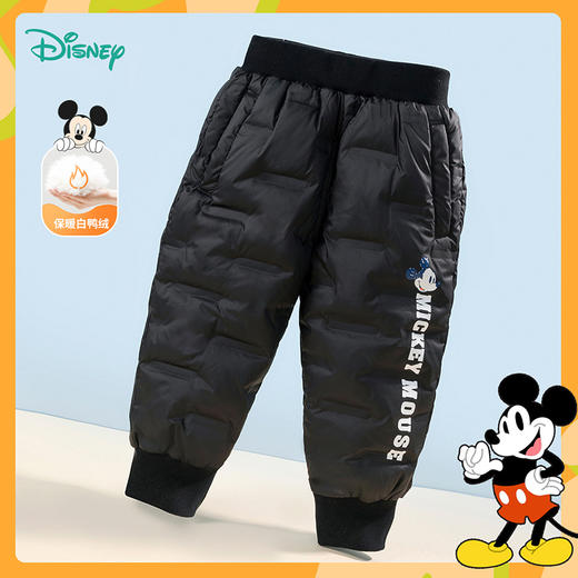 迪士尼童装新品秋冬羽绒保暖裤子男女童休闲长裤224K1342 商品图1