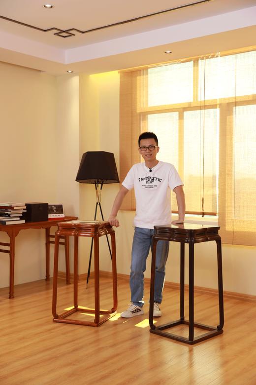 红桥红  家具严选  缅甸花梨/大红酸枝【石面 洪氏 带托泥方几】 商品图5