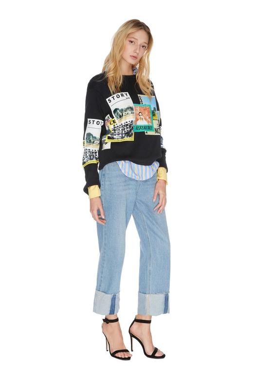 AVA 海报图案宽松卫衣 4851 商品图3