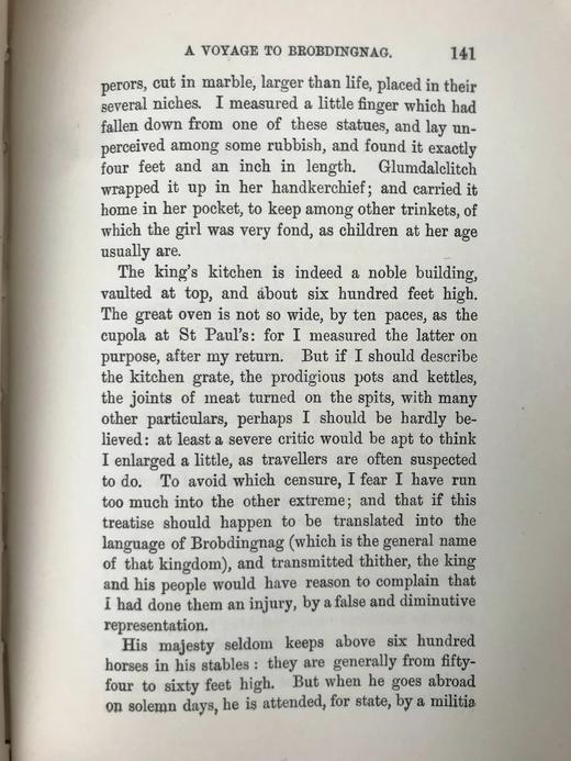 约19世纪后期 斯威夫特《格列佛游记》 约4幅插图 漆布精装32开 商品图10