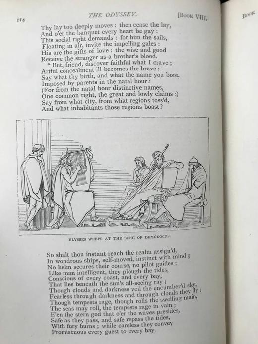 约19世纪后期 荷马史诗《奥德赛》 蒲柏译本 约60幅插图 漆布精装32开 商品图14