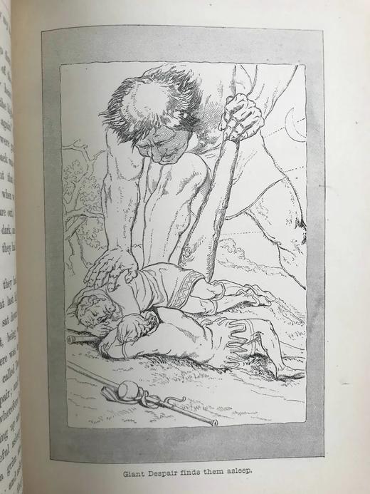 1898年 班扬《天路历程》 约60幅插图 漆布精装32开 商品图7