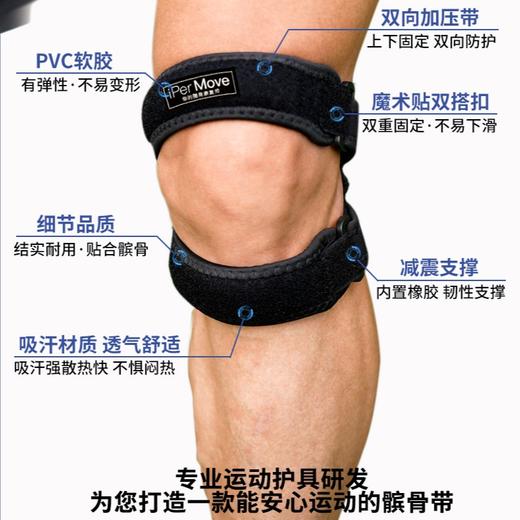 iPerMove双向髌骨带 运动男膝盖篮球女跑步健身专业保护护膝 商品图2