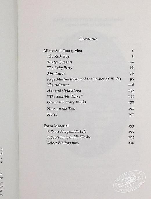 【中商原版】斯科特·菲茨杰拉德系列 所有悲伤的年轻人 英文原版 All the sad young men Francis Scott Fitzgerald 商品图5