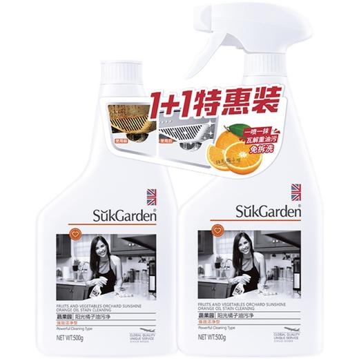 蔬果园阳光橘子油污净（ 强效洁净型）（1+1特惠装）-2137 商品图0