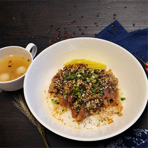 ★日式肥牛丼饭、萝卜鱼丸汤  Japanese fat beef rice, radish fish balls soup 商品图0