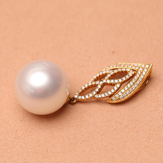 金18K海水珍珠吊坠 16-16.5mm 39977 商品图4