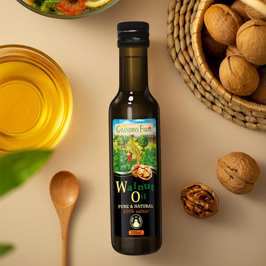【阶梯满减】 Grandpa's Farm爷爷的农场核桃油90ml 瓶 商品图3