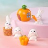 摆件 萝卜小兔子7件套 卡通小兔子小房子筐子小房子 装饰摆件 商品缩略图1