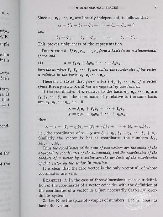 【中商原版】盖尔范德 线性代数讲座 英文原版 Lectures on Linear Algebra Revised Gelfand 商品图8