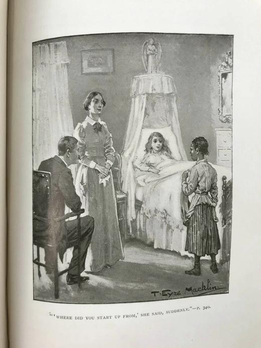 约20世纪早期 汤姆叔叔的小屋 6幅插图 漆布精装大32开 商品图8