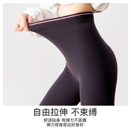 爱帝女士高腰收腹塑形鲨鱼裤秋款薄绒打底裤 商品图9
