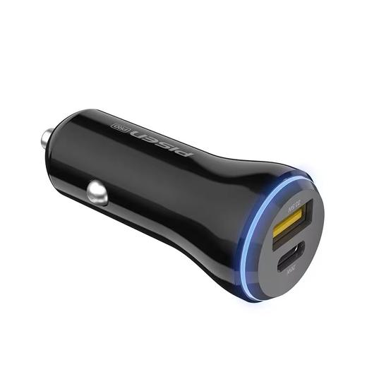 品胜车载充电器全兼容双口22.5W手机PD20w快充QC车充12转换器插头华为超级快充手机点烟器转usb黑色 商品图1