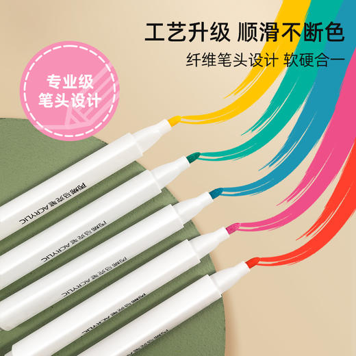 【透明手提收纳】优赫 丙烯马克笔套装 防水不掉色 万物皆可画 商品图3