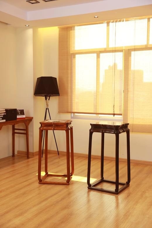 红桥红  家具严选  缅甸花梨/大红酸枝【石面 洪氏 带托泥方几】 商品图1