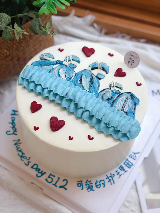 手绘医生护士奶油蛋糕 下单前请仔细阅读商品详情 商品图0