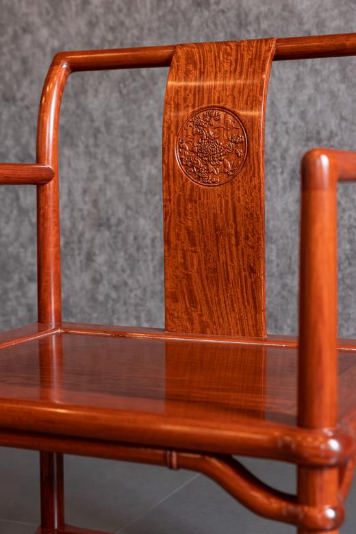 红桥红  家具严选  缅甸花梨（大果紫檀）【 88 圆包圆带屉方桌 五件套 】 商品图7