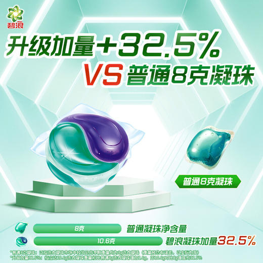 碧浪专业抗菌洗衣凝珠高效除螨(18+1)颗 商品图1
