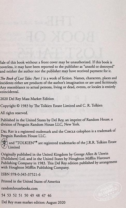 预售 【中商原版】失落的传说之一 中洲历史系列1 英文原版 The Book of Lost Tales Part 1 John Ronald Reuel Tolkien 托尔金 商品图4