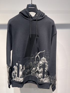 E ARMANI 针织衫男  6K1M8P1JM3Z-0999 .20%POLYESTER 80%COTTON