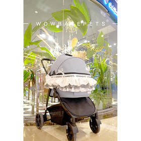 Wowbabepets仰望星空轻便可折叠提篮分离宠物猫狗推车中大型包邮