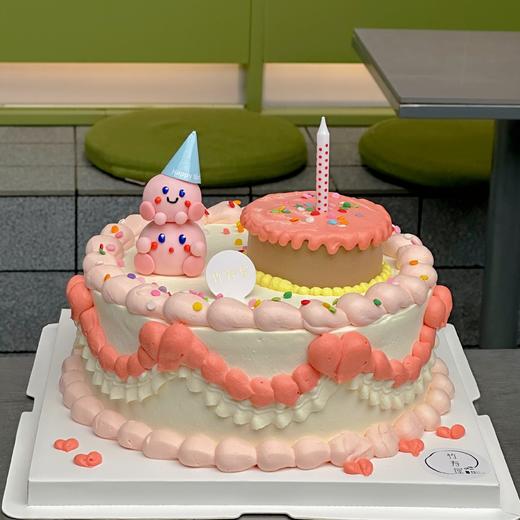 星之卡比 / 可爱造型的生日蛋糕 / 新西兰进口高品质纯动物奶油制作 商品图1