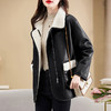 中长款冬季新款宽松显瘦加厚加绒皮衣HR-WC221669 商品缩略图3